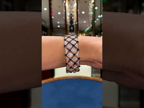 Trellis Sapphire and Diamond Bracelet by Tiffany & Co.  | M.S. Rau