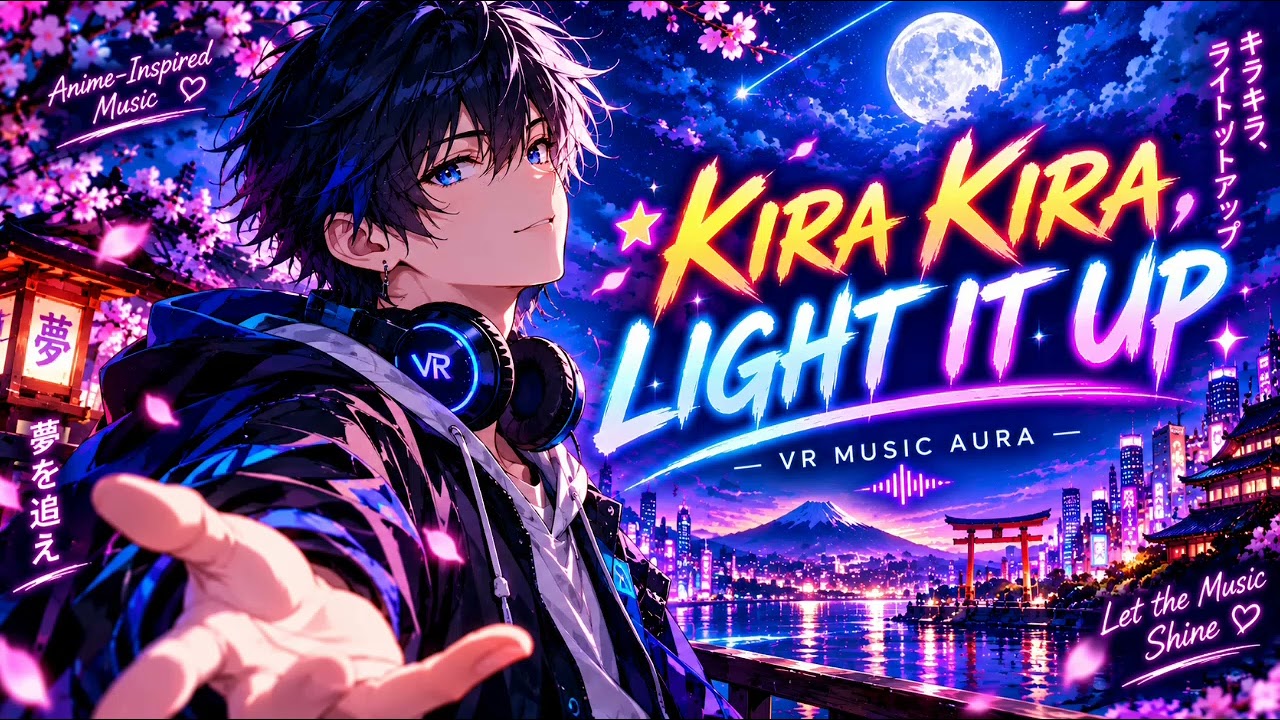 Mira Kira Kira, Light It Up ✨ | Anime-Inspired Music | VR Music Aura en YouTube Mira Kira Kira, Light It Up ✨ | Anime-Inspired Music | VR Music Aura en YouTube