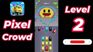 Pixel Crowd Level 2 Walkthrough | Full Gameplay Solution | SolutionGuruji