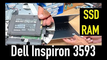 Dell Inspiron 3593 - SSD and RAM Upgrade & Replacement | How to Upgrade Storage and Memory