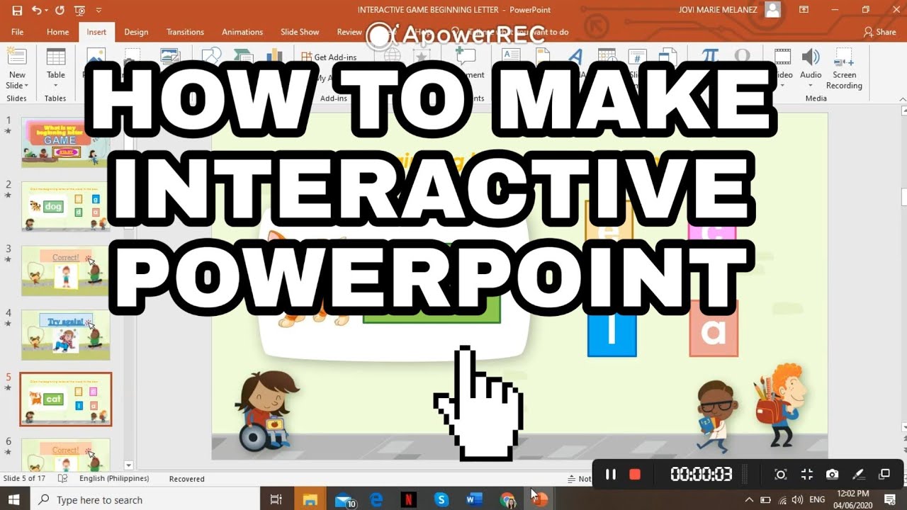 how to create a interactive presentation