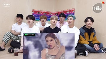 BTS REACTION TO BLACKPINK ICE CREAM MMA 2020- HOW YOU LIKE THAT- EDIT