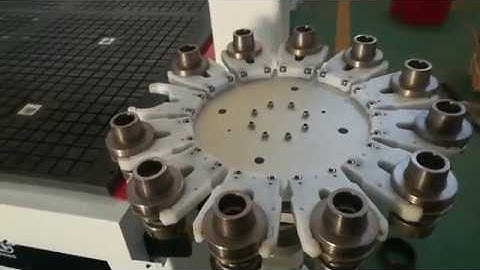 STM1325D Hitec automatic tool changer CNC router HSK-63F