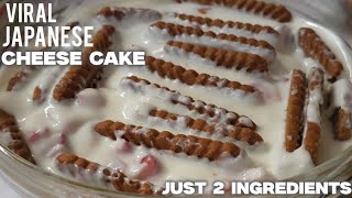 2 Ingredients Viral Japanese Cheese Cake Viral Japanese Cheese Cake Cook With Judy And Flo