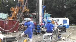 ロッド接続から掘削までの状況