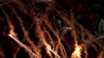 Fireworks Shooting Up In Sky Stock Video