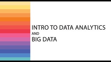 CHULA MOOC | Intro to Data Analytics and Big Data