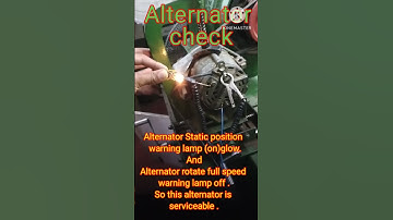 Atlernator checking !how check an alternator on test bench!