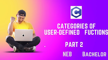Categories of User-Defined Function || NEB,Bachelor #part3