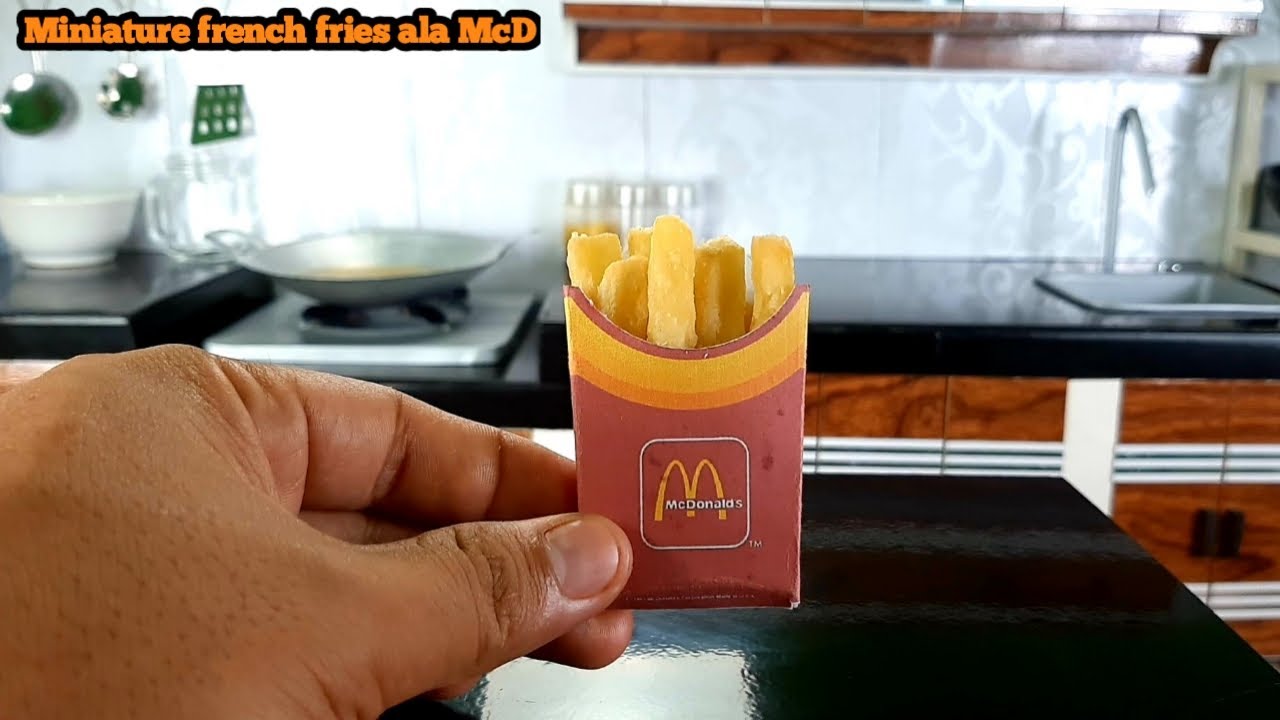 Miniature french fries ala McD | Tiny cooking | main masak-masakan beneran | miniature cooking cakes