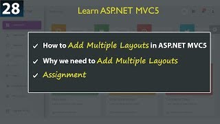 How to create Multiple Layouts in ASP.NET MVC 5 - ASP.NET MVC 5 Tutorials in Urdu/Hindi - Class 28