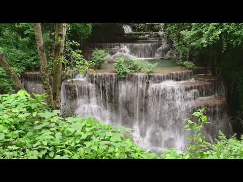 3 hours Peaceful Waterfall & Nature Sounds 🌿 Pure ASMR for Deep Sleep, Relaxation & Calm Focus 4K