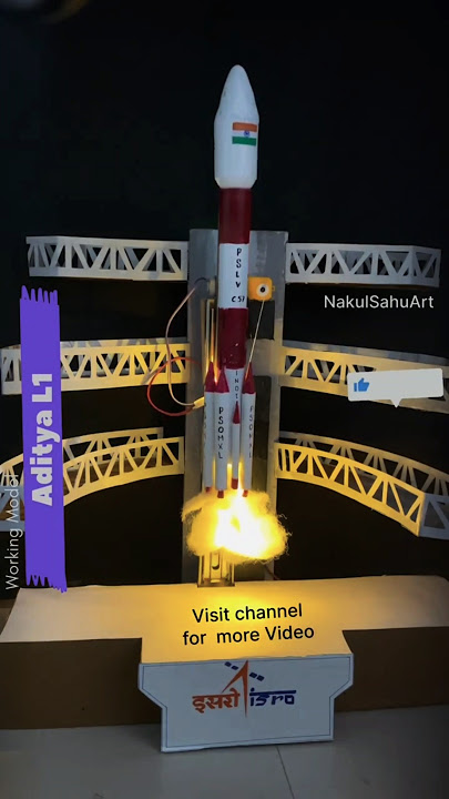 Aditya L1 (Suryayan) working model  project for school | rocket model #science project #shortsfeed