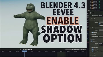 SOLVED👏 How To Turn On Shadow Option Renderer in Blender 4.3 EEVEE