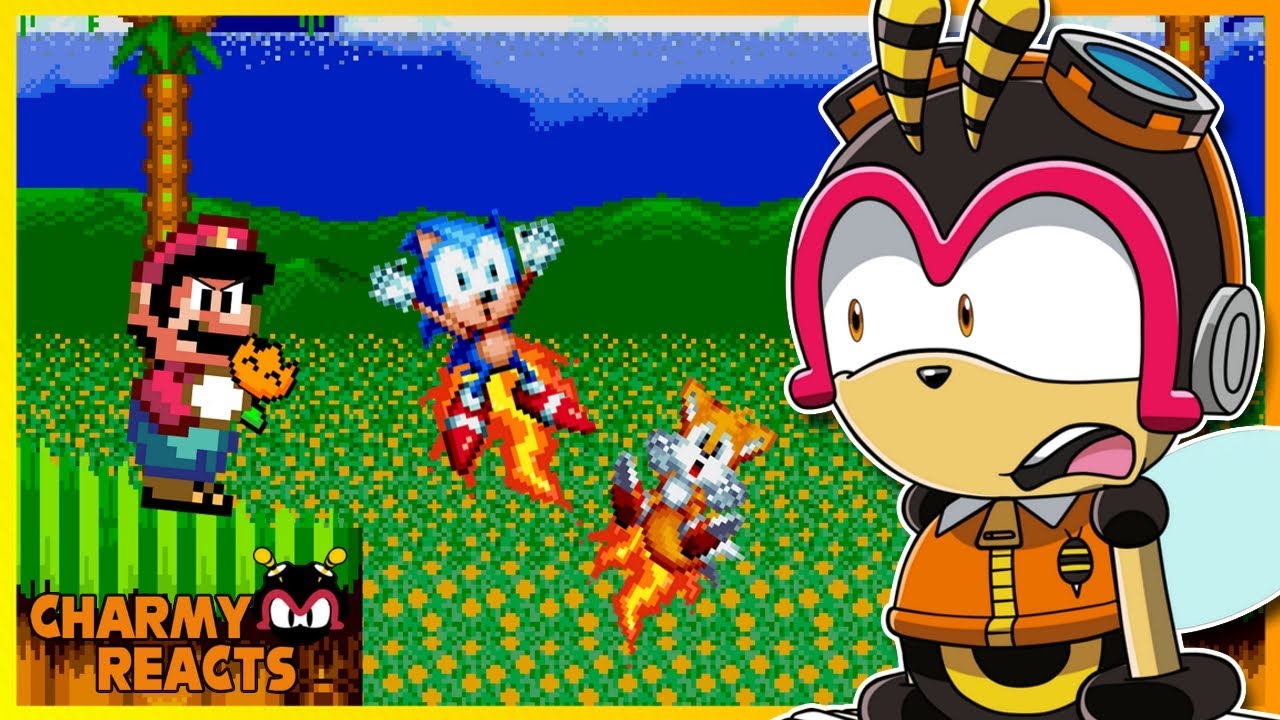 MARIO'S REVENGE?! - Charmy Reacts to Sonic Oddshow Mania [Collab]