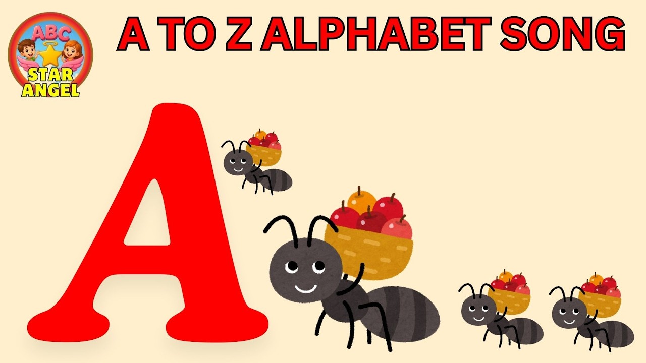 ABC Alphabet Song for Tiny Kids Learn A to Z Preschool Rhymes - YouTube