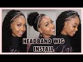 How To Apply Headband Wig || Glueless Wig Install || DONMILY HAIR