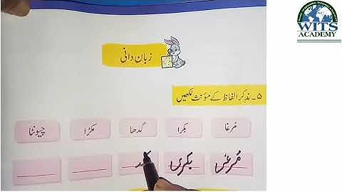 Class One Urdu Lesson 6 Guftugu ke Aadab video 2 Week 11