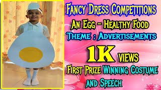 An Egg Fancy Dress Competitions DIY Costume | Speech Ideas On Egg Models for Kids
