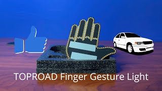 Demonstrating the different finger gestures and features of this car light from Amazon *FULL REVIEW*