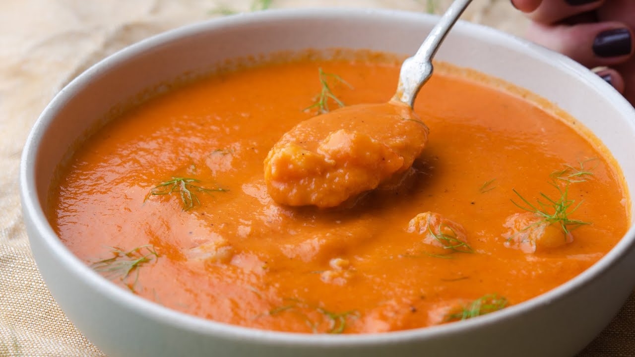 Prawn Bisque with Tomato Fennel Broth (Shrimp Bisque) YouTube