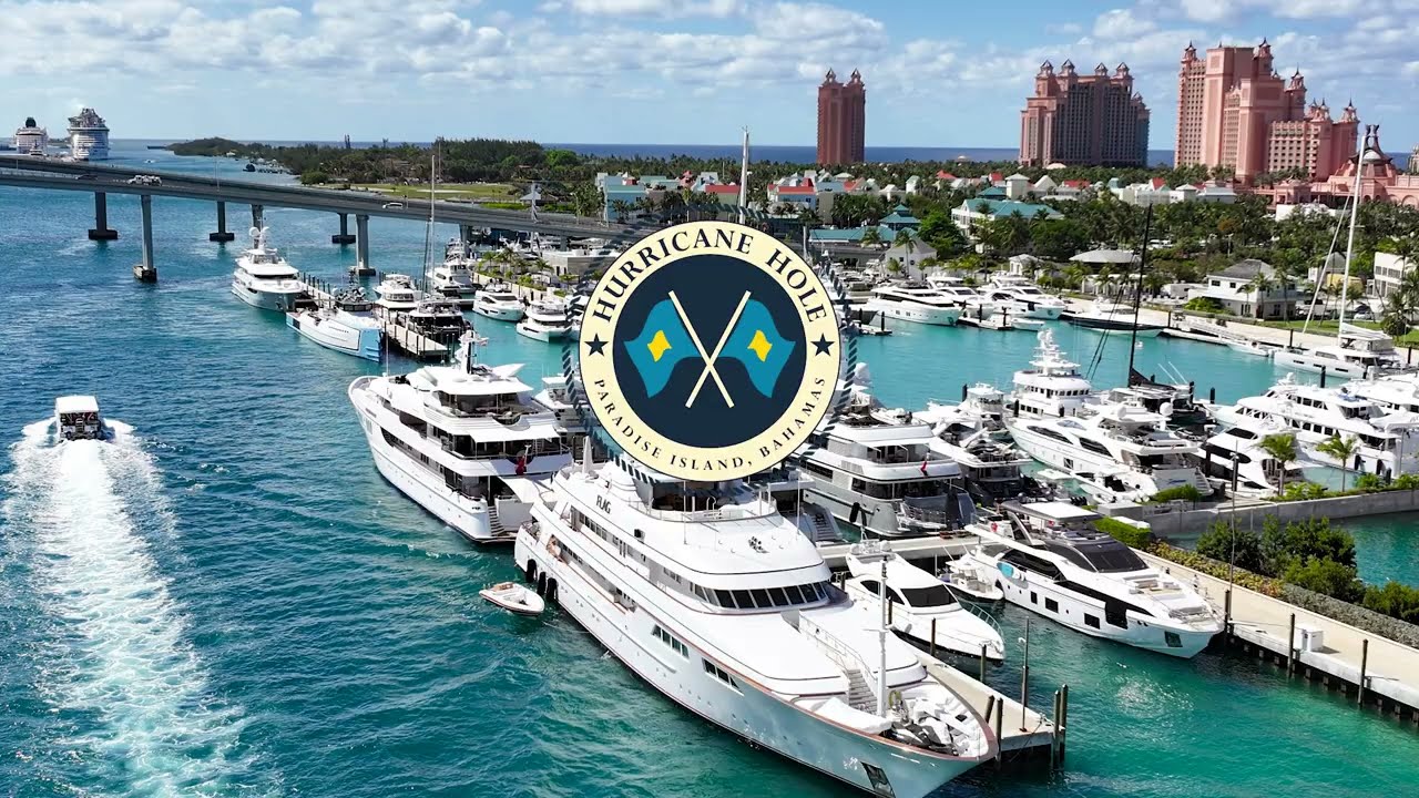 See Why Yachties Love This Marina | Hurricane Hole Superyacht Marina, Nassau, Bahamas AERIAL VIBES