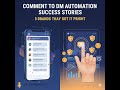 Comment to DM Automation Success Stories 5 Brands That Got it Right