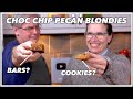 Blondies Recipe - Bars Or Cookies?  Chocolate Chip Pecan Blondies