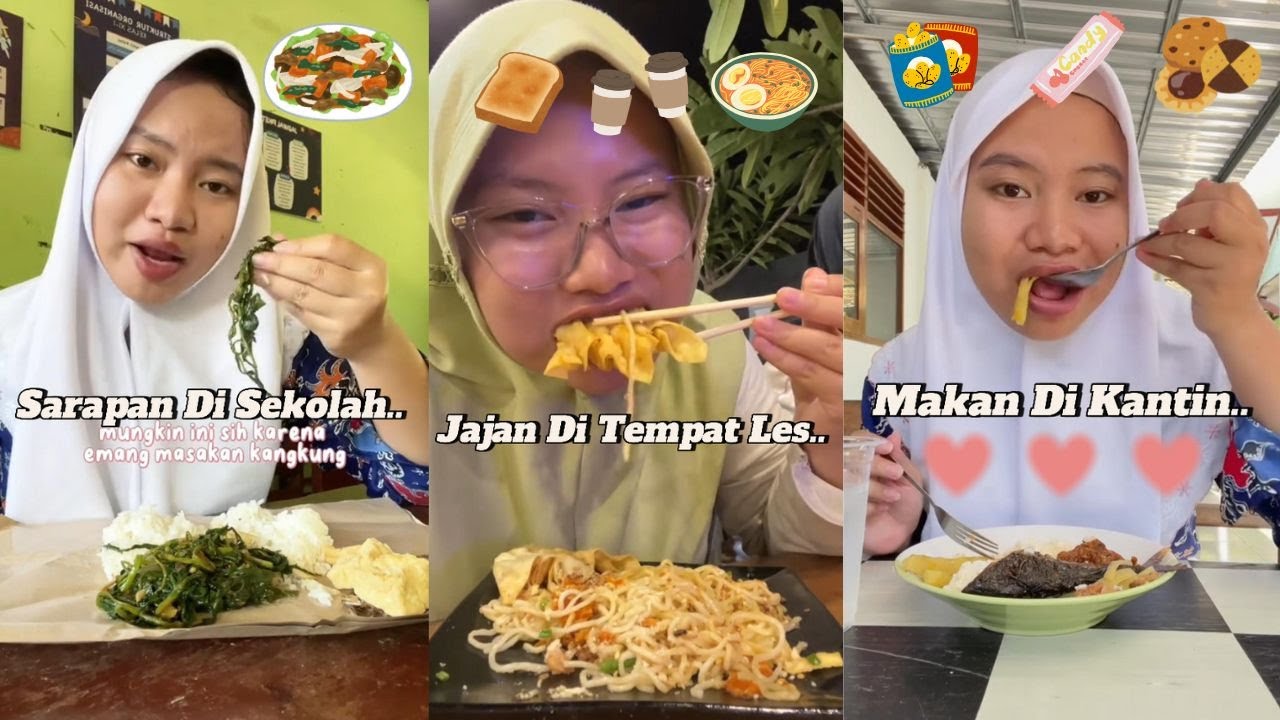 Makan Enak Di Sekolah Dan Jajan Di Tempat Les Tiktoker Ibeeengg