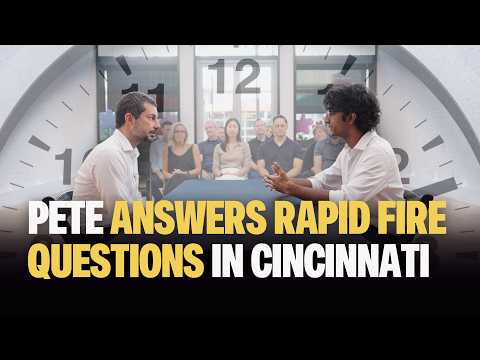 Pete Answers Rapid Fire Questions in Cincinnati