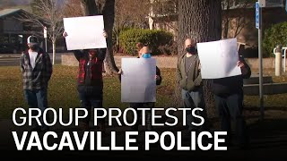 Group Rallies Outside Vacaville Police Department After Video Appears to Show Officer Punching Dog