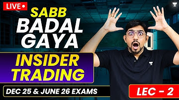 CMSL MARATHON | INSIDER TRADING AMENDED | CS EXECUTIVE ONE SHOT REVISION | CS AMIT VOHRA | UNACADEMY