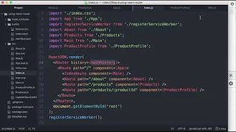 courses/fff9-introduction-to-react-router-v3: Using the history Object to Programmatically Navigate to a New Route