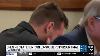 Trial begins for former U.S. Army soldier accused of killing wife on her birthday