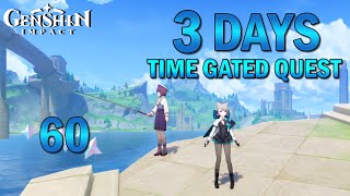 Hidden Fishing Quest! : 3 Days - Time Gated - Fontaine - Genshin Impact 4.0 #Genshinimpact #GBSLight