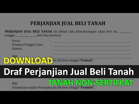 Video: Cara Membuat Perjanjian Pembelian