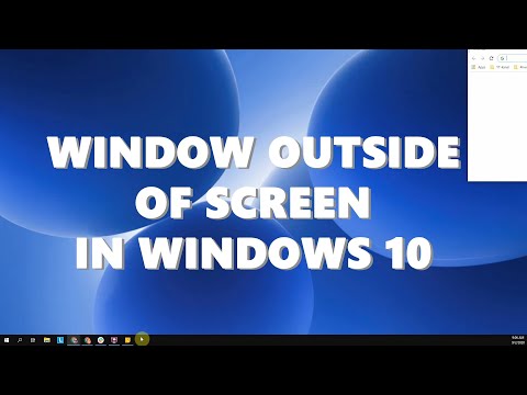 How to Move a Window that is OFF Screen