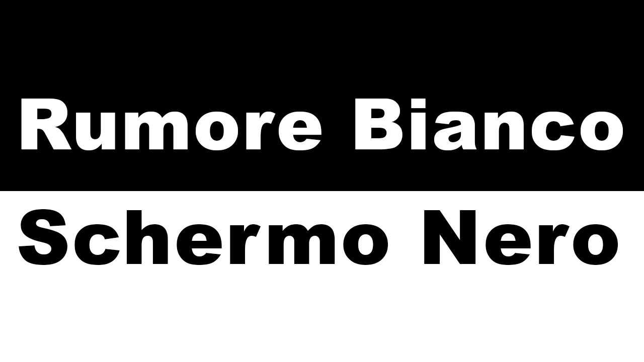 Rumore Bianco come supporto sonoro continuo