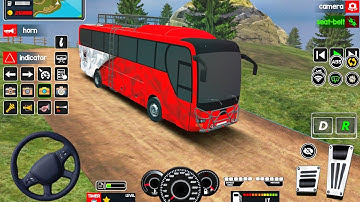 Real Bus Driver Games 2025 | Coach Bus Offroad Public Transport Driving 3D Game | Android GamePlay