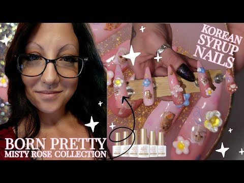 🎀°• trying the korean syrup nail trend •°🎀 testing born pretty misty
