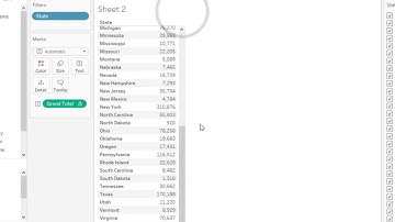 How to filter the view without changing grand totals in Tableau