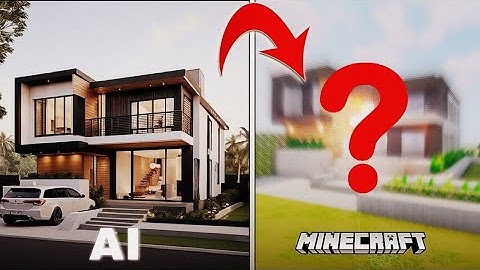 Building an AI-Generated Modern House in Minecraft! PT.2 | Step-by-Step Tutorial