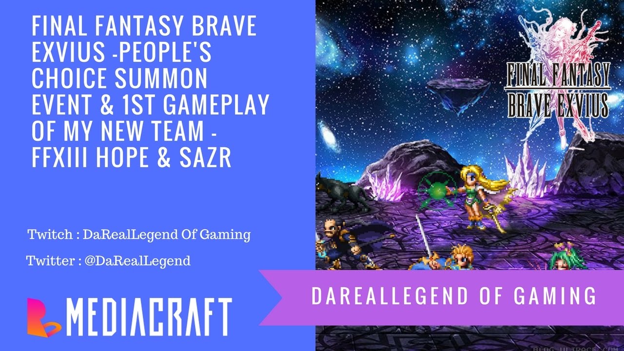 Final Fantasy Brave Exvius - People's Choice Event - 10 Summons - RockU Mediacraft - Leon Gameplay