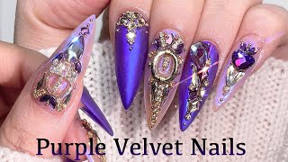 Gorgeous Purple Velvet Nails💜 Trying MelodySusie Drill / Nail Art ASMR by 쥬네일JOUNAIL 323,858 views 7 months ago 28 minutes