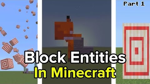 Block Entities In Minecraft Bedrock | Command Tutorial