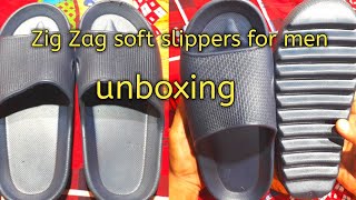 Zig Zag Soft Slippers for men | unboxing screenshot 5