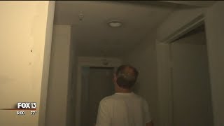 Gunfire upstairs pierces water line, floods apartment below