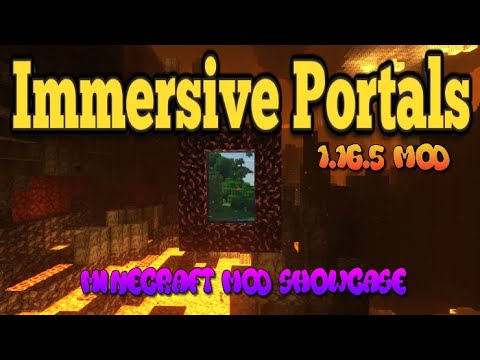 Minecraft 1.16.5 - Immersive Portals mod - YouTube