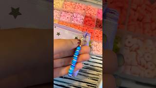 Clay beads keychain 💙