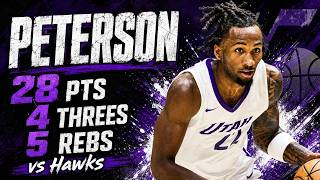 Darryn Peterson 28 pts 4 threes 5 rebs vs Hawks 2026 Summer League